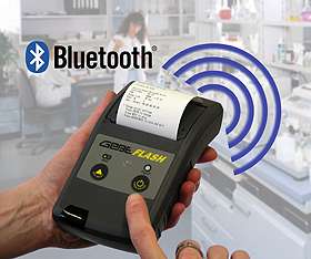 Mobiler Bluetooth Thermodrucker mit Akku für Belege und Messdaten GeBE-FLASH